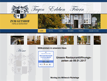 Tablet Screenshot of hotel-zum-gutshof.de